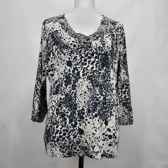 Chico's Tops - Chico's Leopard Animal Print Stretch Blouse Top